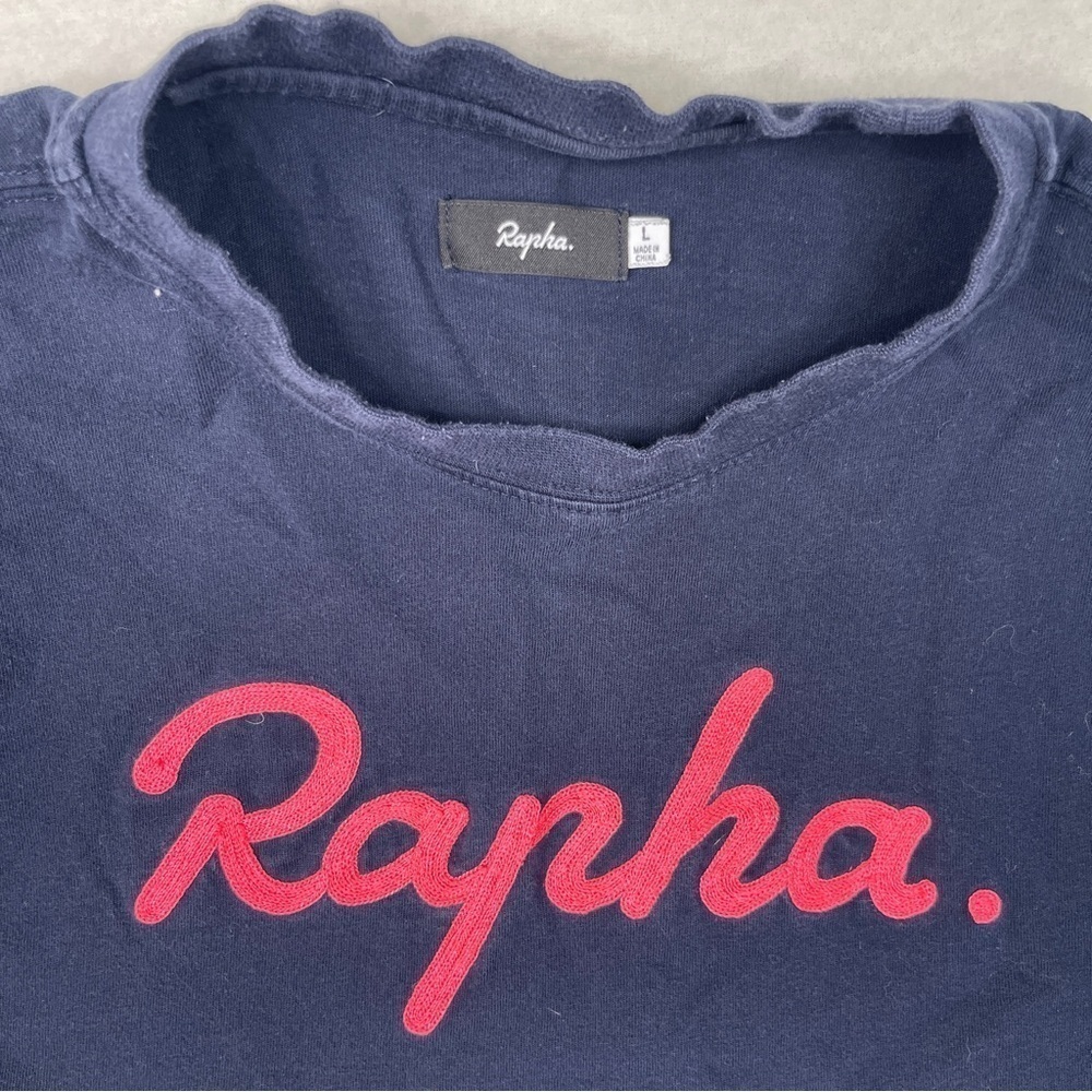 Rapha T Shirt Navy Pink Chain Stitched Large - Picture 3 of 9